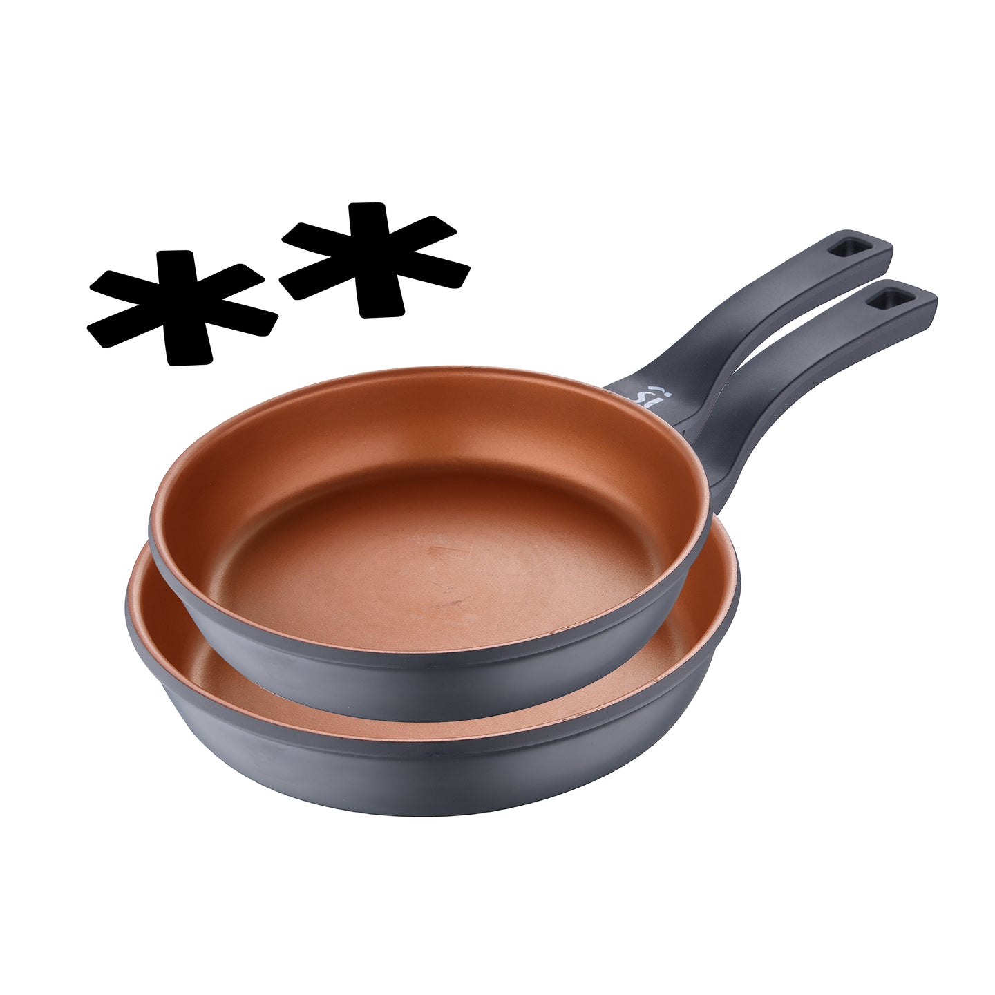 Set de 2 sartenes San Ignacio de aluminio forjado - Bronze